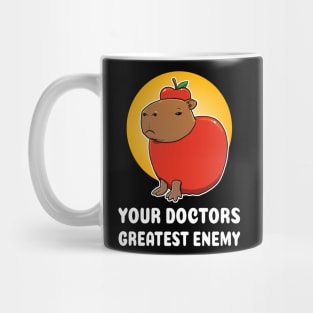 Your doctors greatest enemy Capybara cartoon Mug